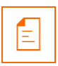 Degree Planner Icon Image. A piece of paper with the left top corner folded over.